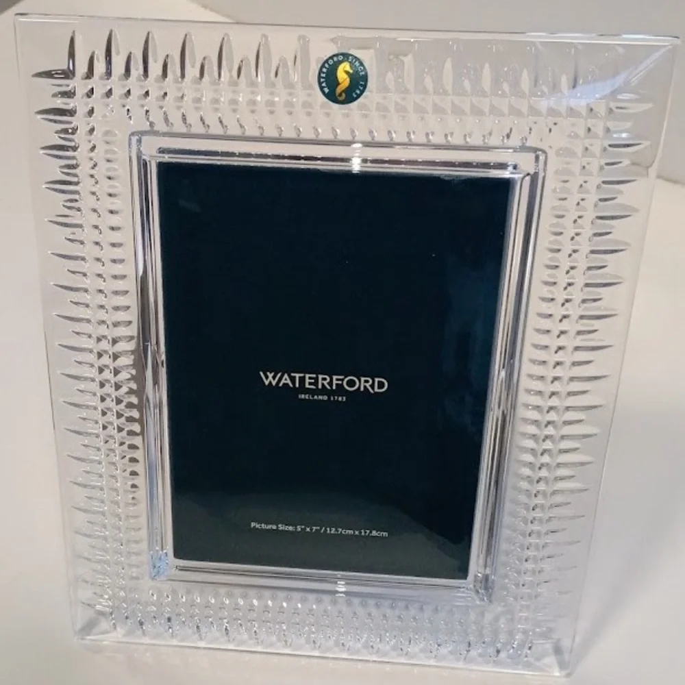 Waterford Lismore Diamond Picture Frame, 5X7, NEW